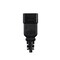 Monoprice SJTW Extension Cord Adapter, 12 AWG, 12/3, 9 Outlets, Black, PVC, IEC-60320 C20, 2 ft 35117 - alternate 2